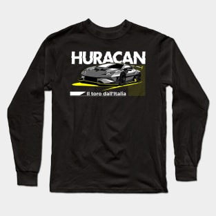 Lamborghini Huracan Grey Long Sleeve T-Shirt